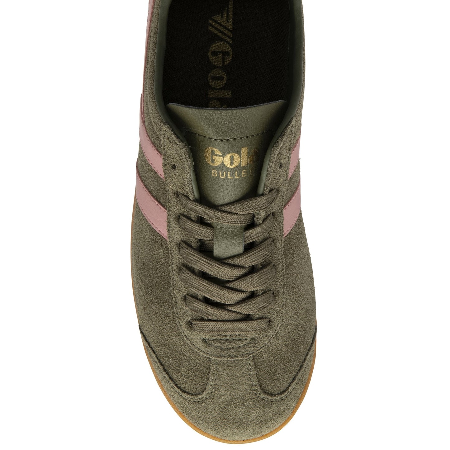 Bullet khaki/coral pink/dark brown