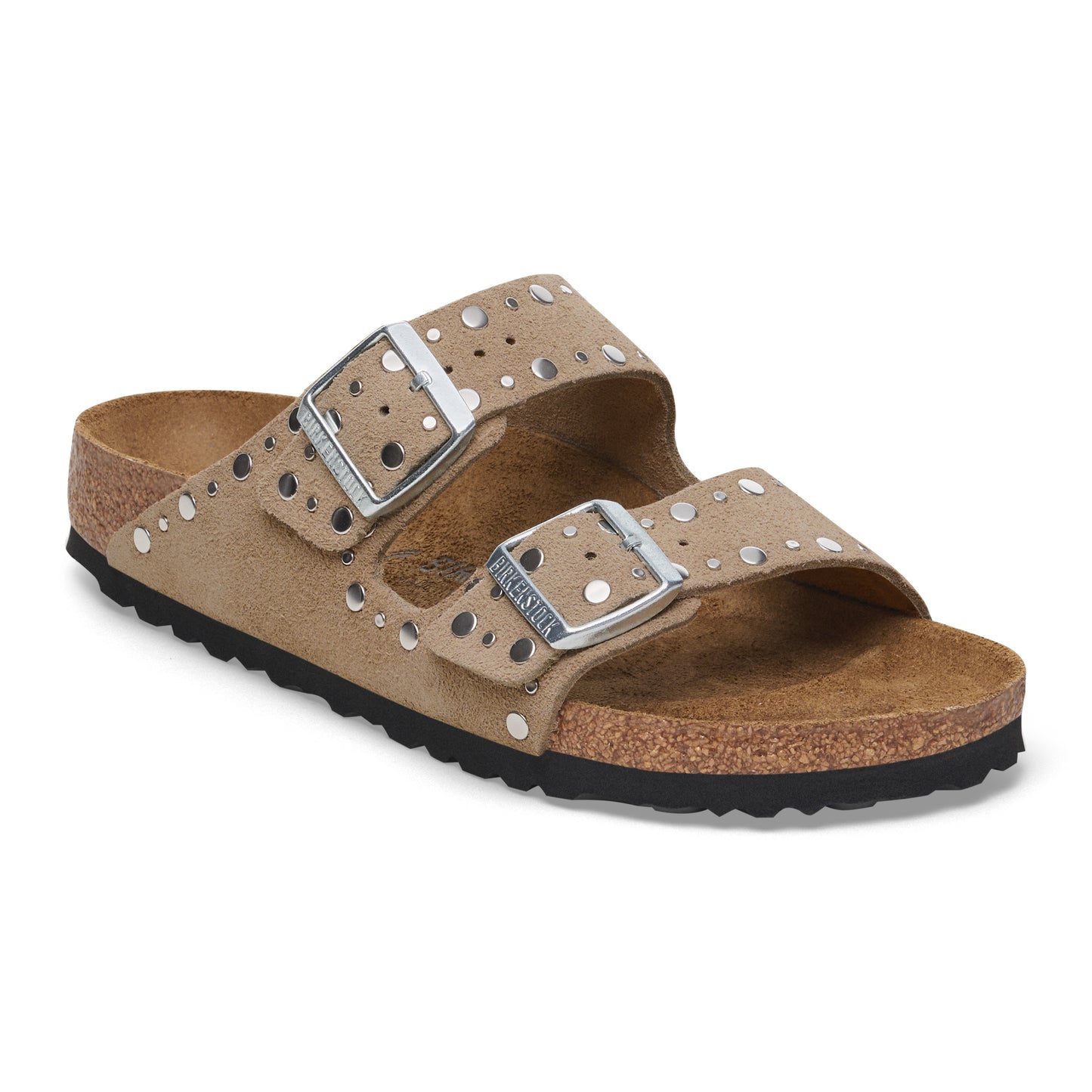 Arizona rivet suede taupe 1029390