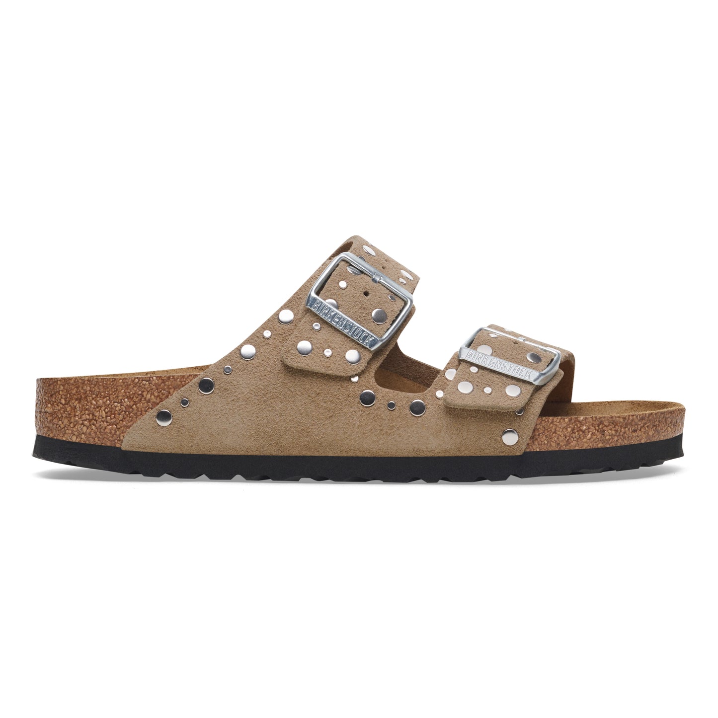 Arizona rivet suede taupe 1029390