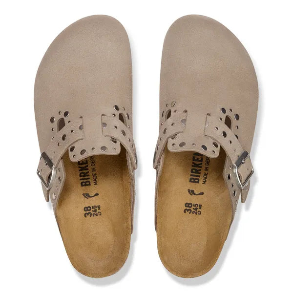 Boston Suede rivet taupe 1030418
